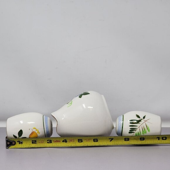 Vintage Stangl Handcrafted Earthenware Creamer & Salt Pepper Shakers Set - Picture 11 of 14
